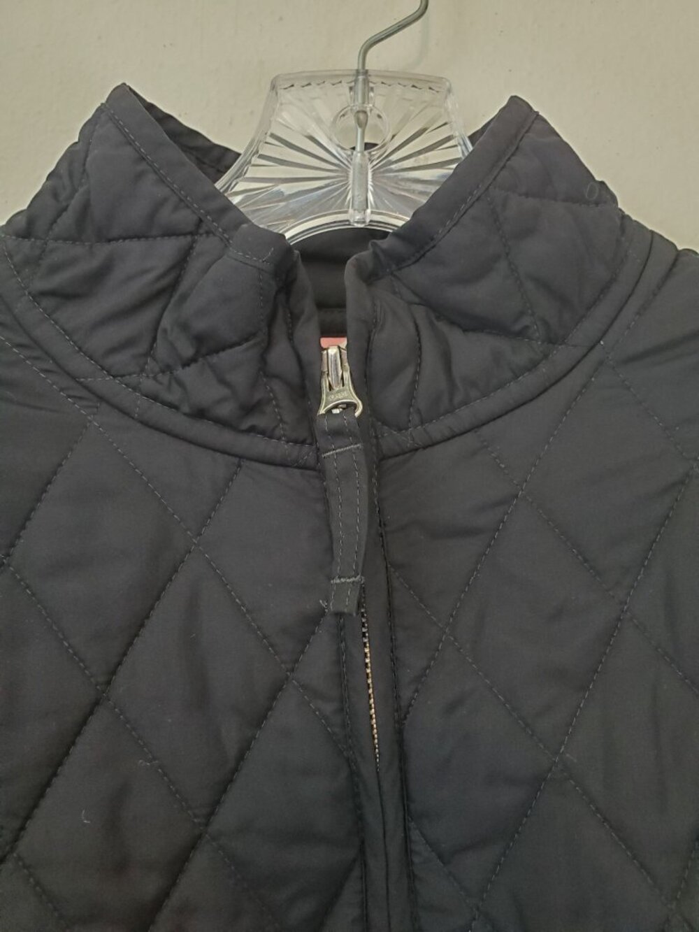 Lands' End lightweight quilted full zip jacket, black - Picture 3 of 12